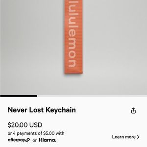 Dusty Rose Never lost keychain